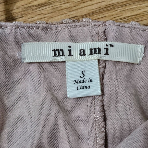 Miami Halter Top Womens Size S Pink Lace Straps Boho Chic - Picture 5 of 7